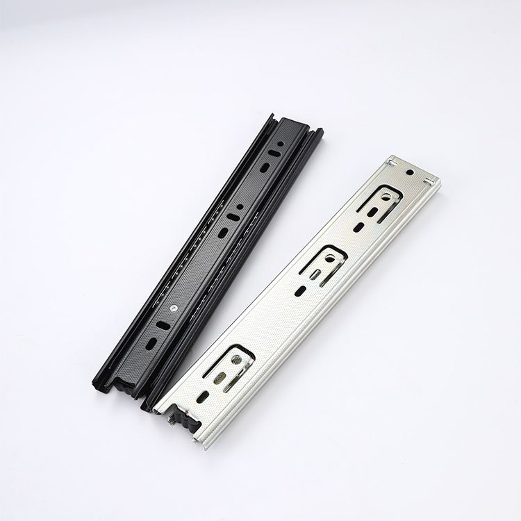 4510 drawer slide mute pull basket rail buffer damping rail cabinet furniture slide thickened three sections slide rail