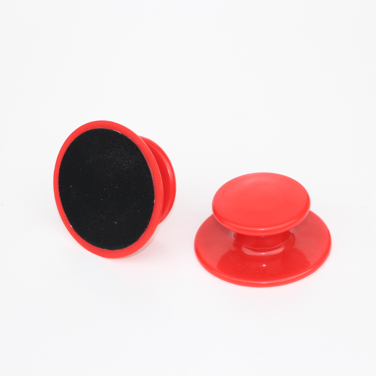 Foreign trade red handle waxing sponge set manual self-adhesive polishing brush car washing beauty cleaning and maintenance supplies