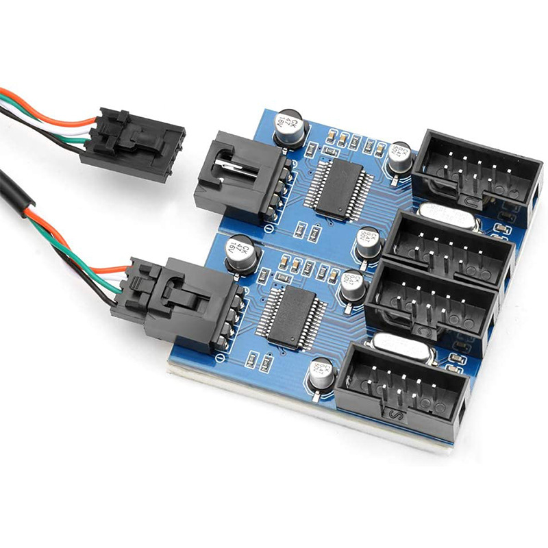 Материнская плата Rocketek USB 9-контактная линия расширения Один-четыре/один-два печатная плата 9-контактный концентратор USB2.0
