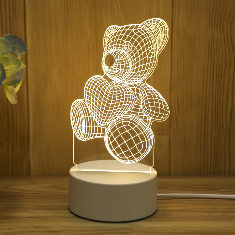 Creative 3D Nightlight Company Activity Gifts Moon Lamp Children's Holiday Gifts Foreign Trade Atmosphere Small Table Lamp Stall