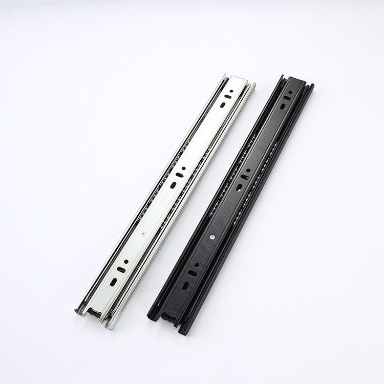 4510 drawer slide mute pull basket rail buffer damping rail cabinet furniture slide thickened three sections slide rail