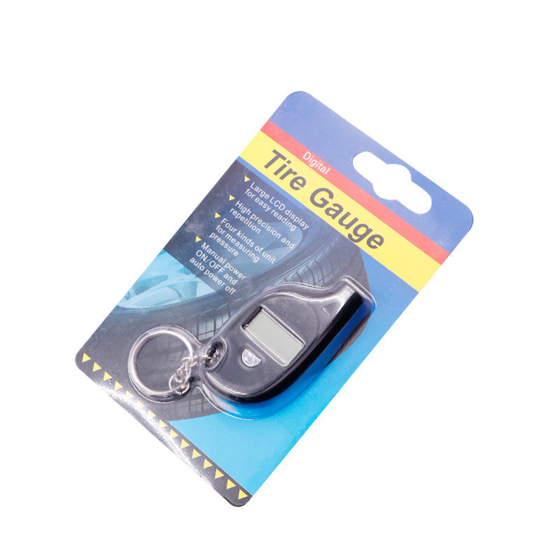 Mini barometer tire gauge small tire pressure gauge tire pressure gauge digital display pressure gauge digital measurement key chain tire gauge