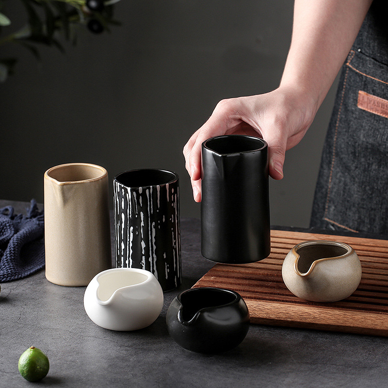 Household Restaurant Commercial simple Style Milk Pot Honey Coffee Milk Milk Pot Western Style Steak Sauce Pot