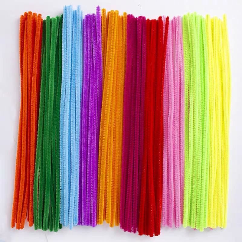Wool Twist Rod Kindergarten Wool Creative Production Material Educational Toys Wool Wool Wool Wool Wool Colorant 100 Root