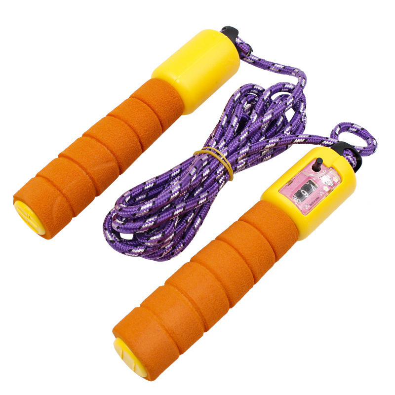 Fitness rubber counting rope sponge cover digital exercise skipping rope competition competitive skipping rope student skipping rope toys wholesale