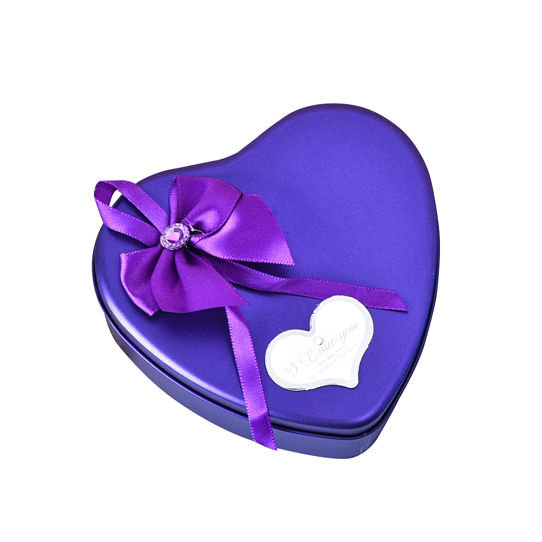 Heart-shaped Iron Box Soap Flower Valentine's Day Gift Eternal Flower Simulation Rose Foreign Trade Bouquet Gift Creative Wedding