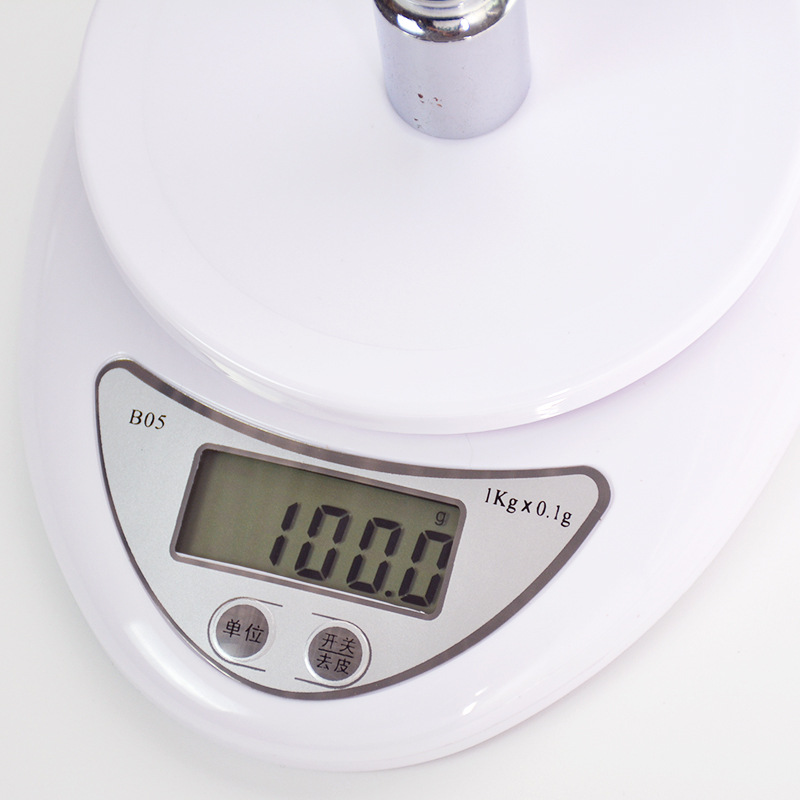 B05 household electronic scale baking electronic food gram scale 1g5kg high precision plate leather kitchen scale scale