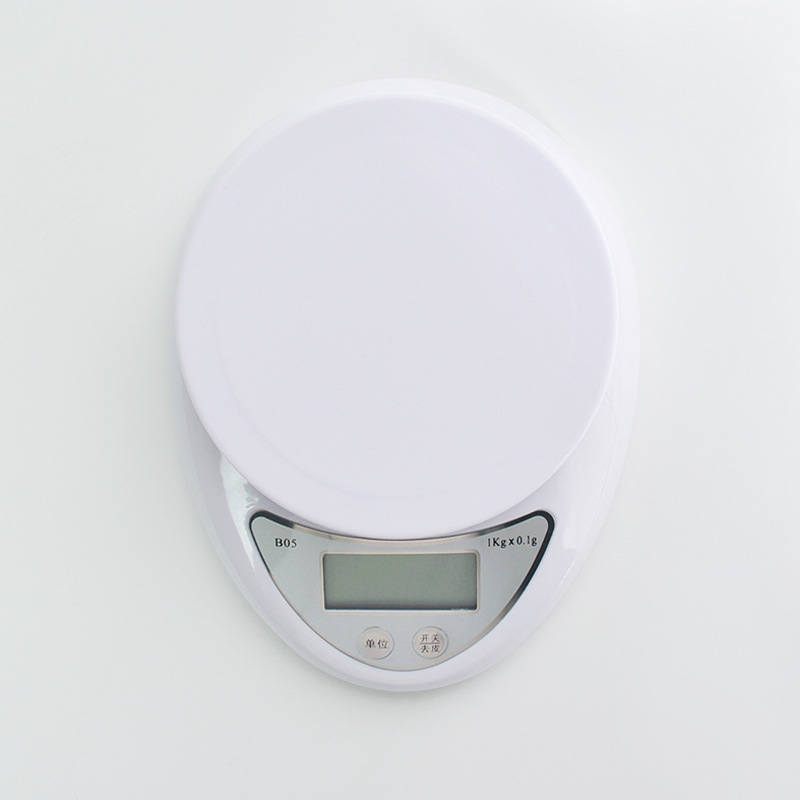 B05 household electronic scale baking electronic food gram scale 1g5kg high precision plate leather kitchen scale scale