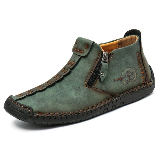 Men's Casual Boots Handmade Boots Men's Fleece Cotton