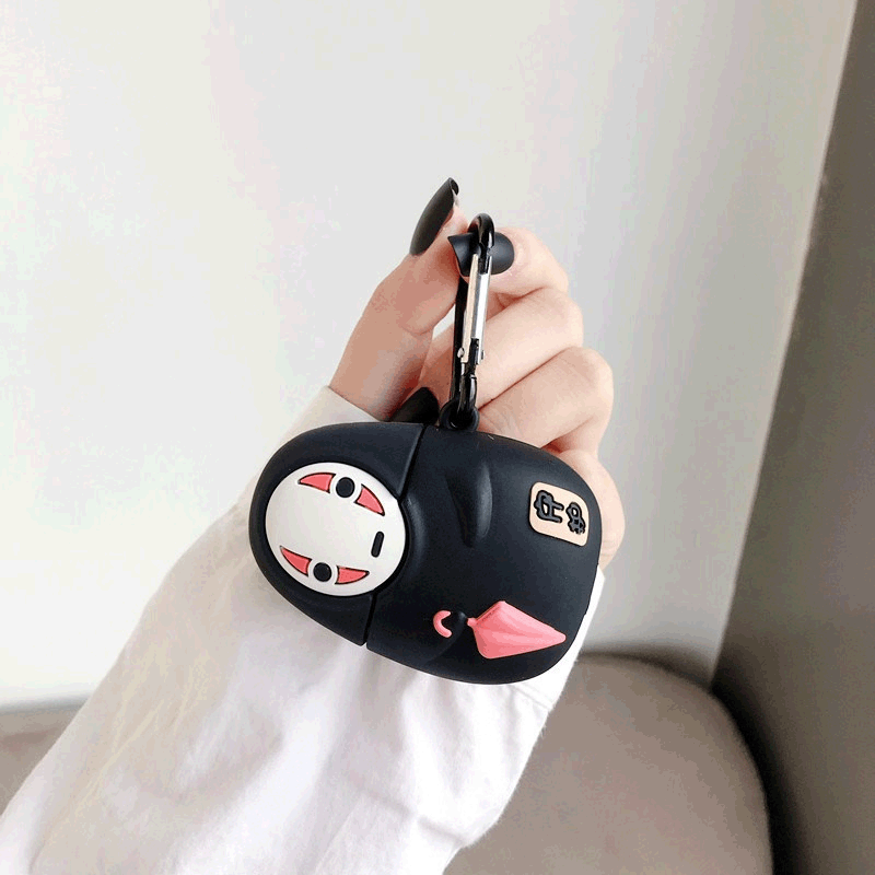Source manufacturers umbrella faceless men's silicone earphone cover airpods2 generation faceless men's earphone cover cartoon ghost