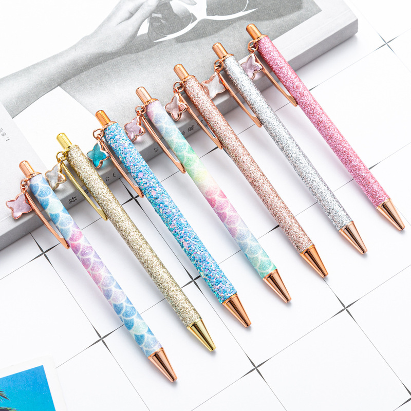 金粉はペンの新型の卸売りのアイデアの広告の贈り物のペンを押します。|undefined