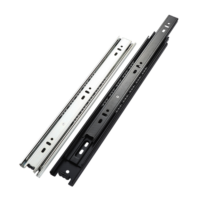 4510 drawer slide mute pull basket rail buffer damping rail cabinet furniture slide thickened three sections slide rail