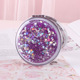Quicksand makeup mirror-round purple