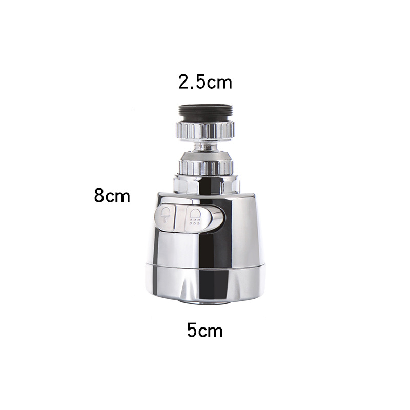 Faucet metal color splash head extender universal tap water shower water-saving rotatable filter nozzle