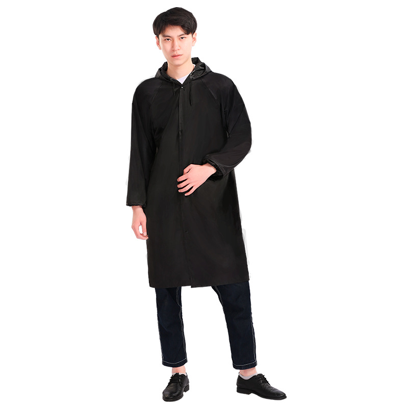 Reflective conjoined raincoat Reflective thickened lengthened explosion-proof rain single foot patrol road administration labor protection sanitation raincoat