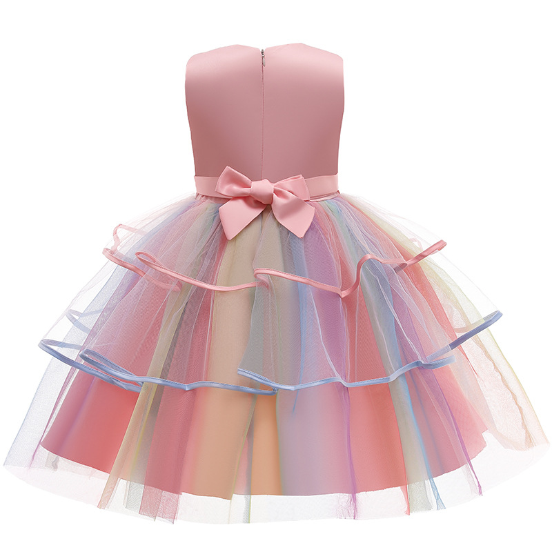 2021 New Children's dress Unicorn Long dress dress girl dress