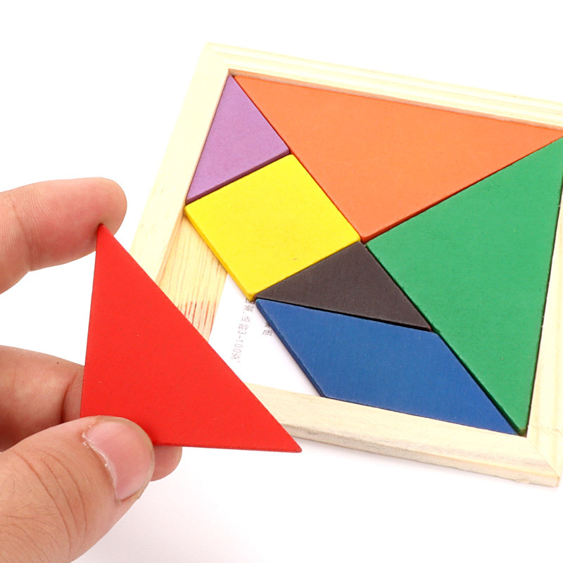 Jigsaw puzzle wooden color diy intelligence puzzle jigsaw puzzle building blocks toys children's educational toys wholesale