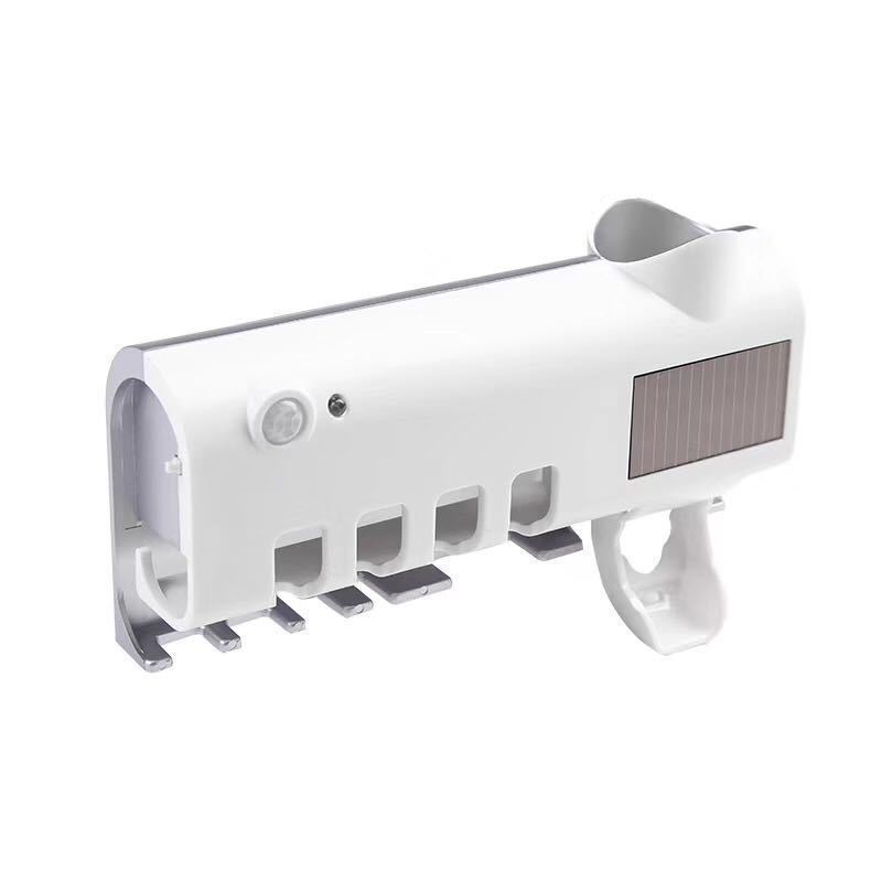 Smart toothbrush sterilizer UV sterilization toothbrush disinfection rack punch-free automatic toothpaste squeezer factory direct sales