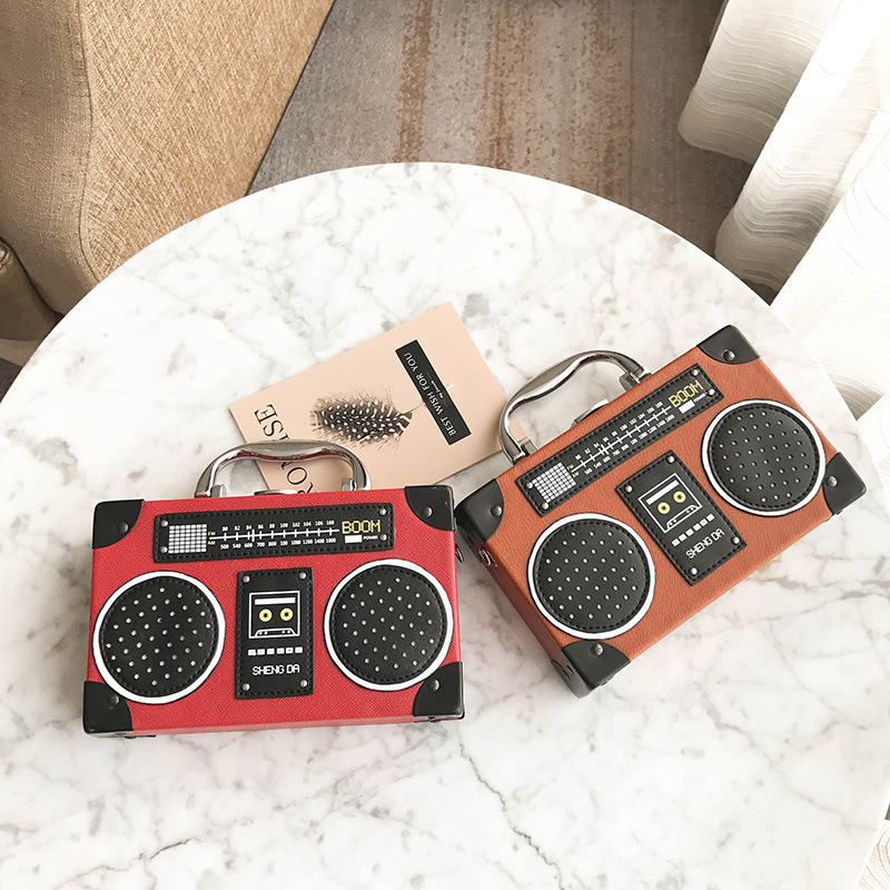2023 New Crossbody Bag Personalized Radio Small Case Bag Shoulder Bag Korean Style Recorder Box Bag Women's Bag