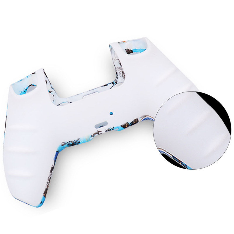 Ps5シリカゲルカバーゲームハンドルシリカゲルカバー迷彩透かしカバー保護カバースプレー手触り水彩カバーps5アクセサリー|undefined