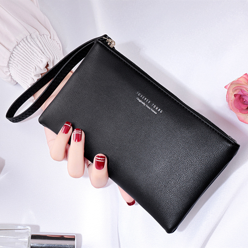 Factory wholesale new women's long simple fashion coin purse mobile phone bag women's bag wallet women a generation of hair
