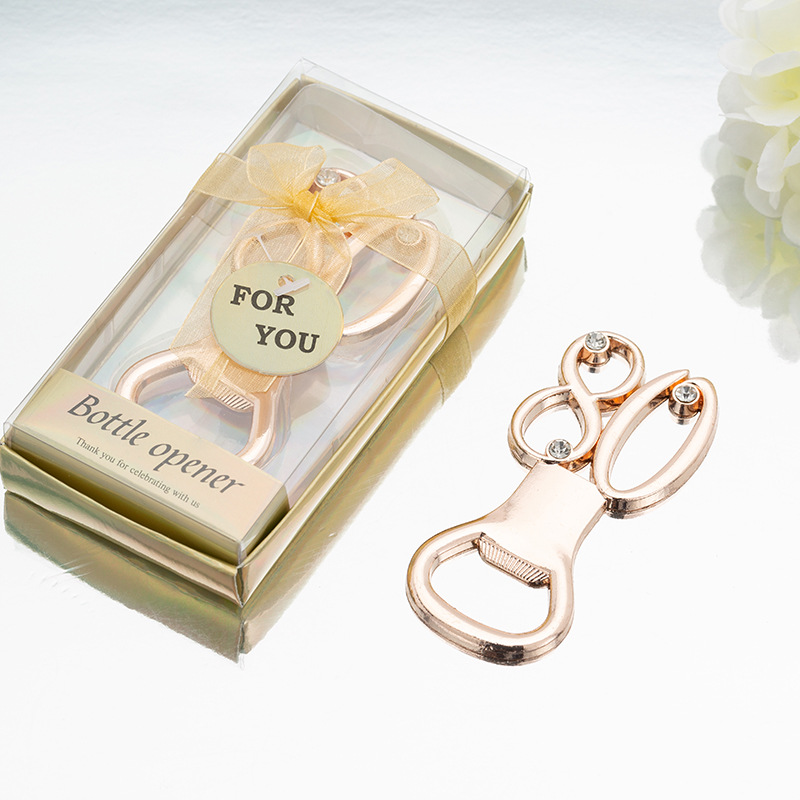 Creative birthday gift party party gift gift activity gift beer Qi Golden 80 digital bottle opener