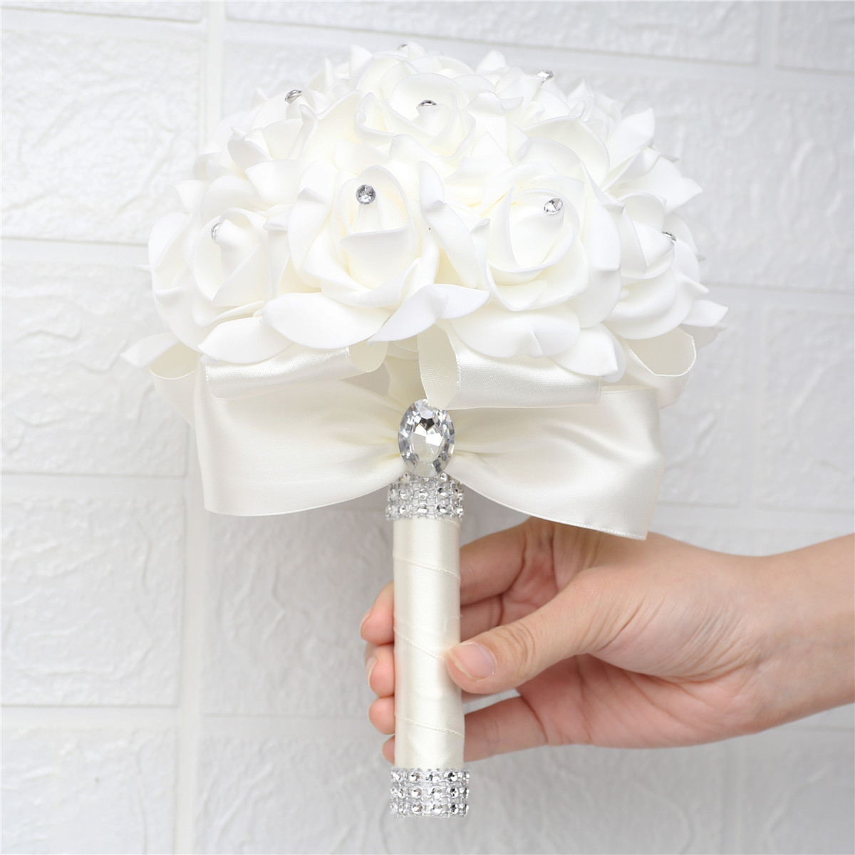 Spot wholesale bridal PE foam bouquet bridesmaid bouquet multi-color wedding flowers manufacturers cross-border supply