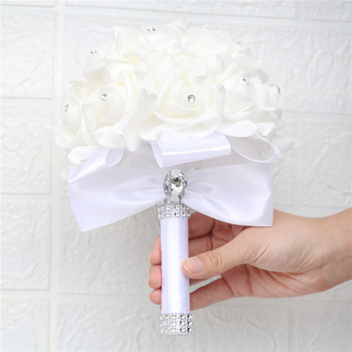 Spot wholesale bridal PE foam bouquet bridesmaid bouquet multi-color wedding flowers manufacturers cross-border supply