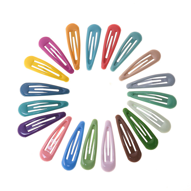 Korean Style New Internet Celebrity Hair Accessories Color Children's Hairpin Water Drop Candy Color BB Clip Oil Drop Small Hairpin Bangs Edge Clip