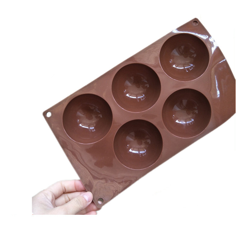 Jane beauty spot creative baking mold 5 even semicircle silicone cake biscuit mold cold handmade scented soap mold