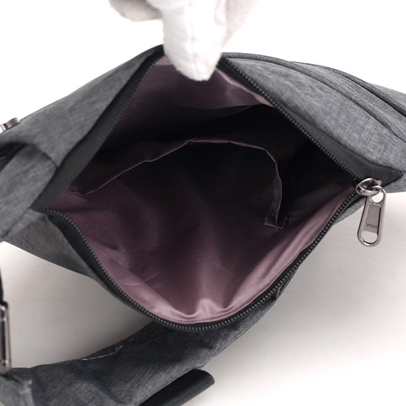 Digital Storage Gun Bag Men's Canvas Chest Bag Crossbody Sports Waist Bag Multi-Functional Personal Shoulder Anti-theft Bag