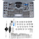 Complete set of tap die 60pc tap die set hand wrench die twist 60 piece set metric inch set