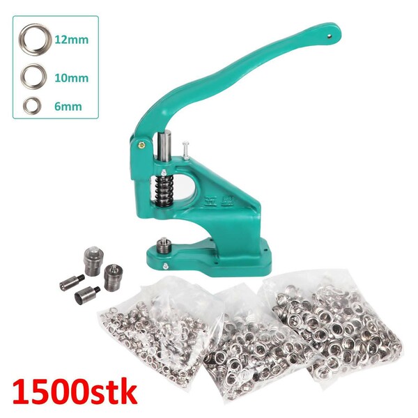Handpers speciaal voor grensoverschrijdende handel vierdelige knoopmachine klinkmachine handmatige oogjesinstallatie gereedschapsset Image