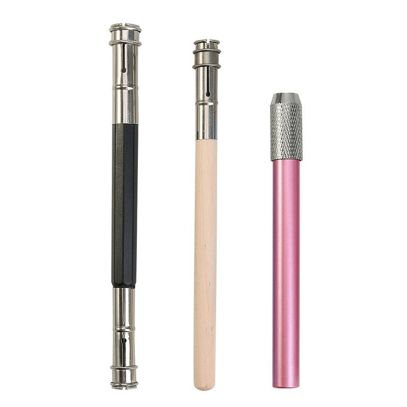 Wholesale Metal Pencil Extender Pen Extender Metal Double Head Lender Pen Grip Wholesale Pen Cap Pencil Set
