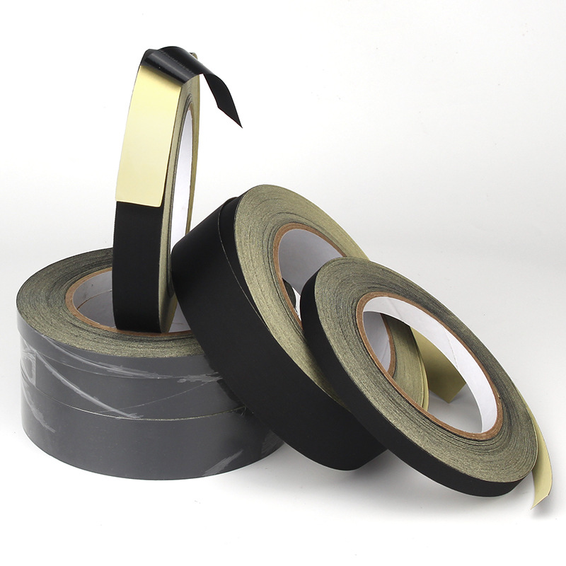 Weiyi factory direct black acetate tape tearable wire harness winding high temperature resistant insulation flame retardant acetate cloth base