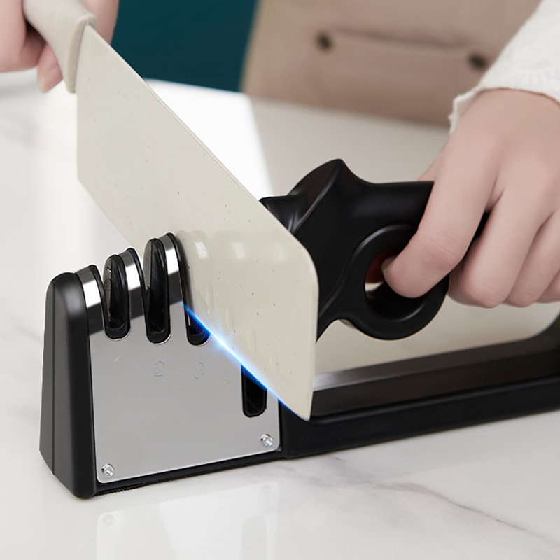 Four-in-one sharpening knife stick fixed-angle sharpener quick sharpener household sharpening stone kitchen gadgets cross-border hot