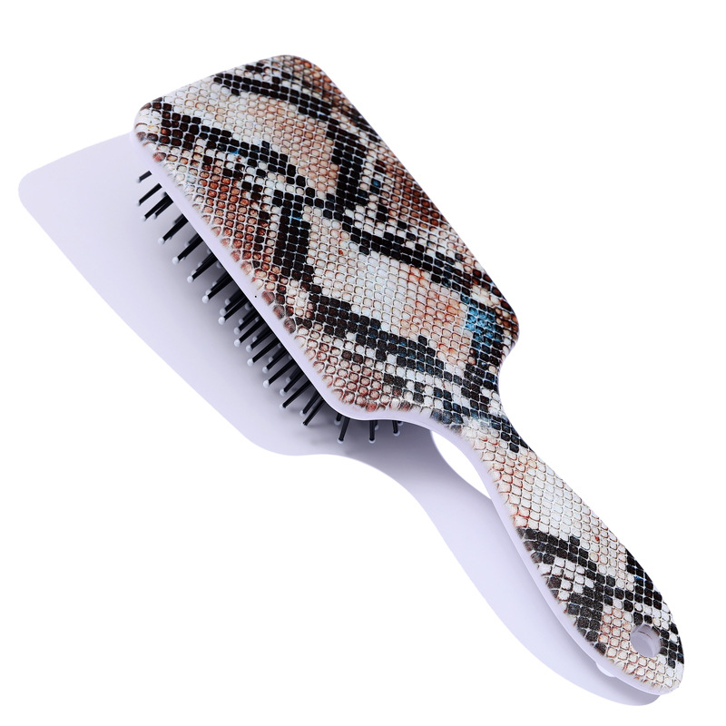 Cross-border New Amazon Leopard Hair Cushion Comb Massage Comb Shun Hair Square Comb Cartoon Animal Plastic Comb