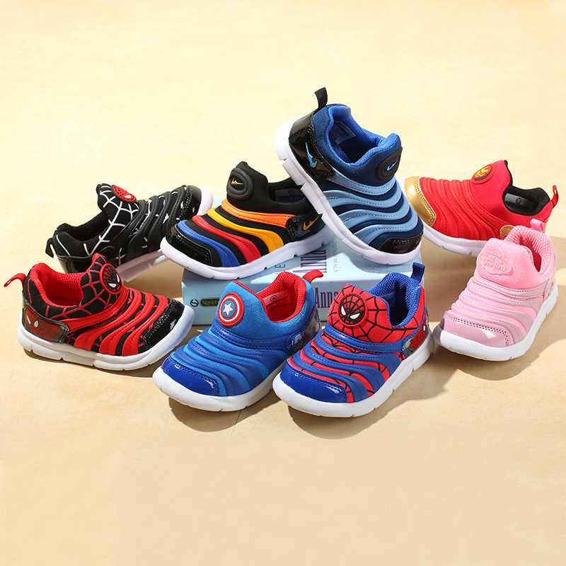 Children's Shoes Children's 2023 New Caterpillar Cushion Sports Shoes Summer New Men's and Women's Baby Children's Running Shoes