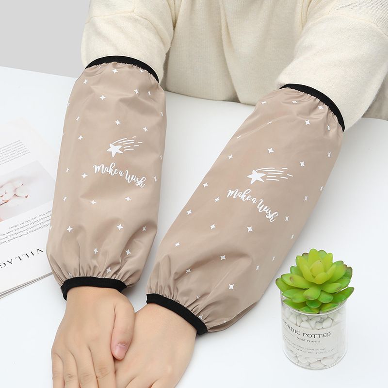 New autumn and winter waterproof sleeve long household anti-fouling and anti-oil kitchen sleeve men and women students factory wholesale