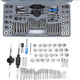 Complete set of tap die 60pc tap die set hand wrench die twist 60 piece set metric inch set