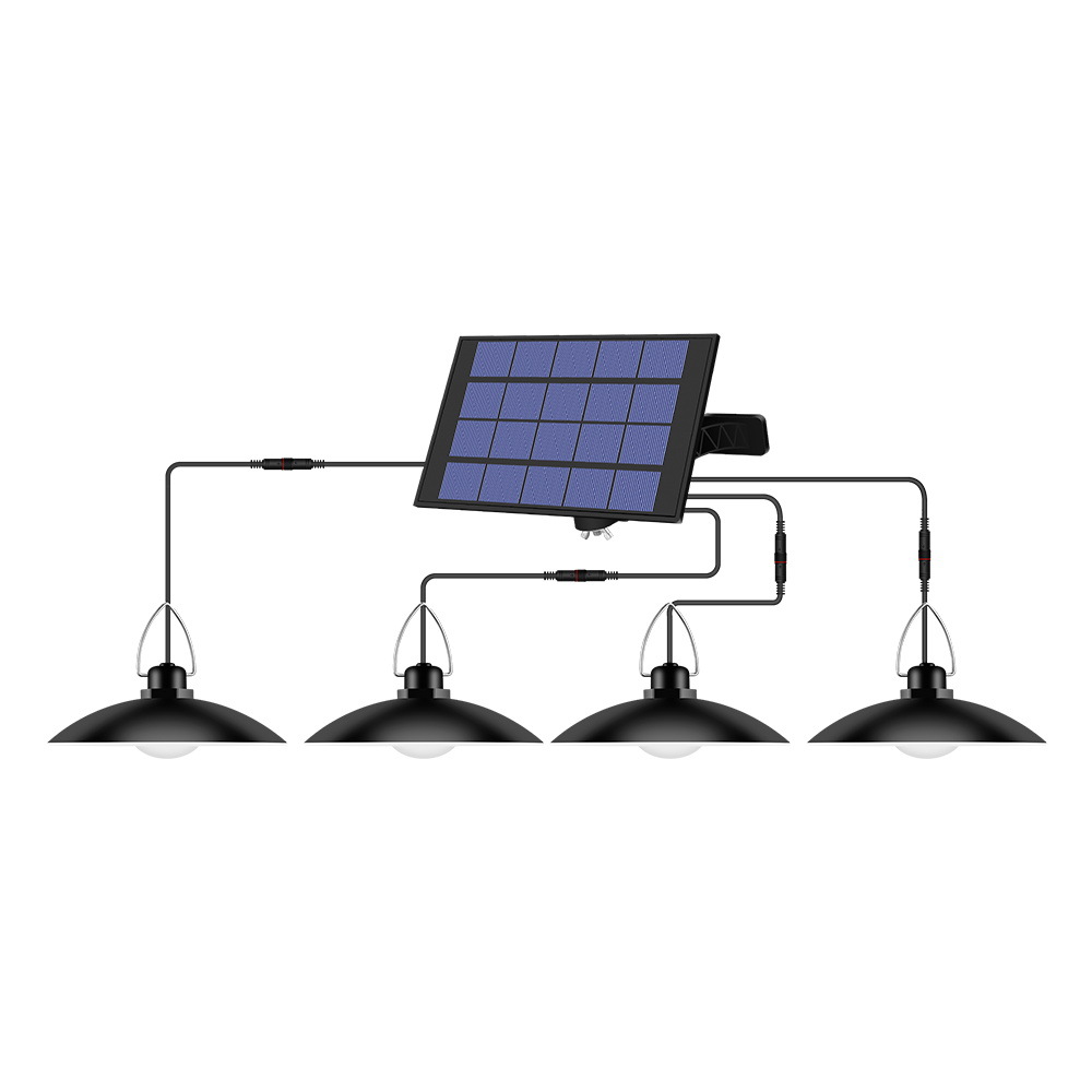 Qianrun Lighting Светодиодная Солнечная люстра Открытый садовый свет Водонепроницаемый свет Энергосберегающий Солнечный свет LED от одного до четырех