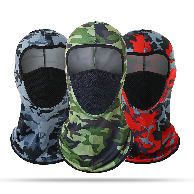 Cross-border Amazon one-piece pullover outdoor sports Ice Silk sunscreen breathable neck protection headgear scarf riding mask