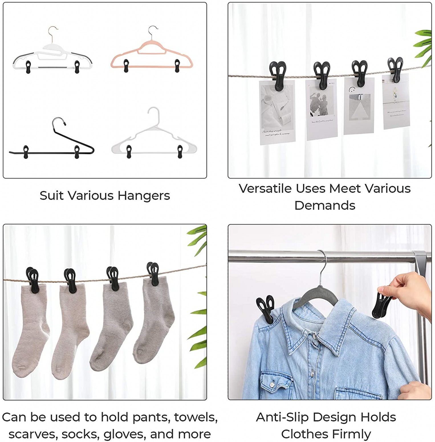 Multifunctional plastic color clip hanger pants rack clip non-slip gloves towel clip plastic clip manufacturers