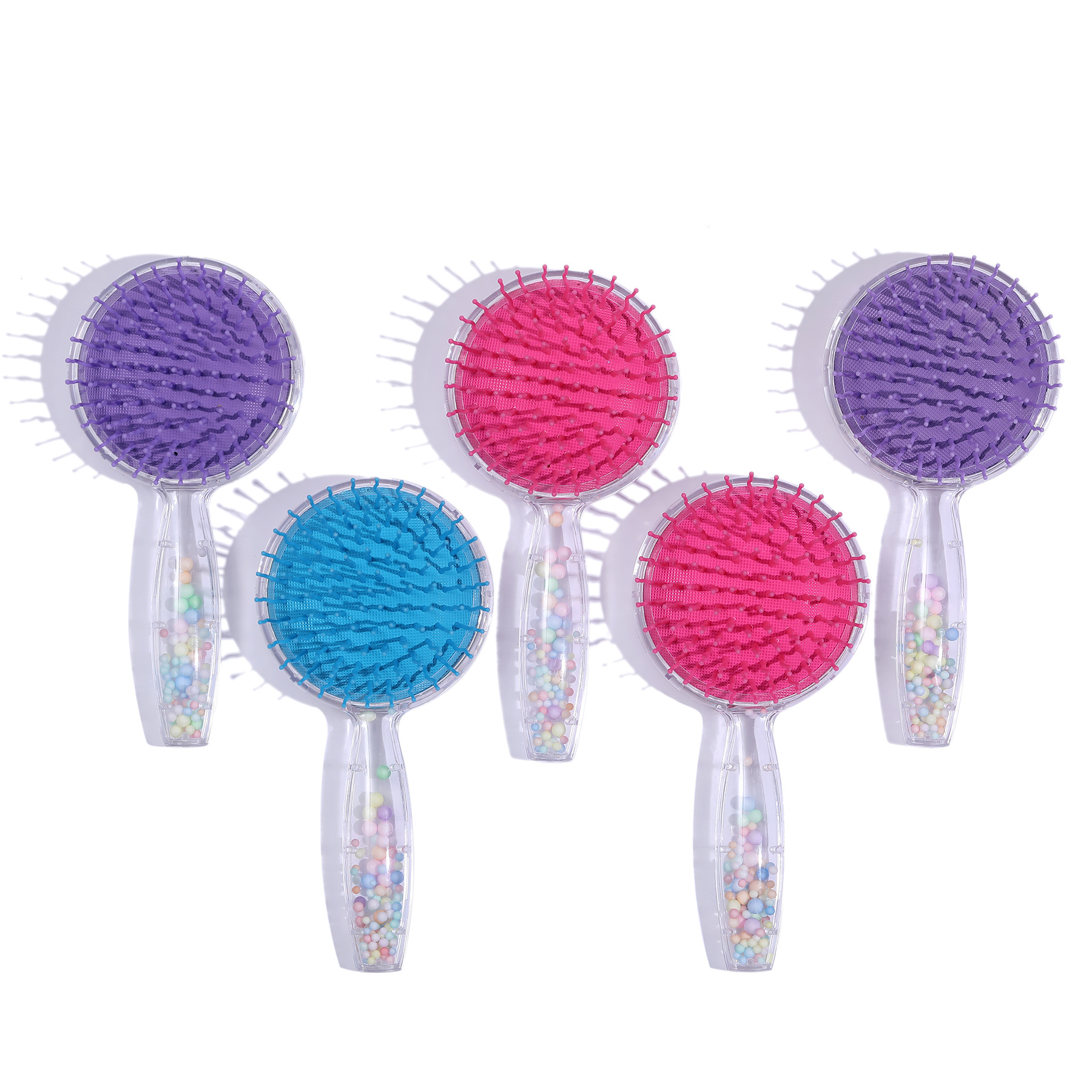 Round Transparent Air Cushion Comb Cat Long Ear Rabbit Cute Girl Souvenir Hair Comb Small Batch Logo Printing