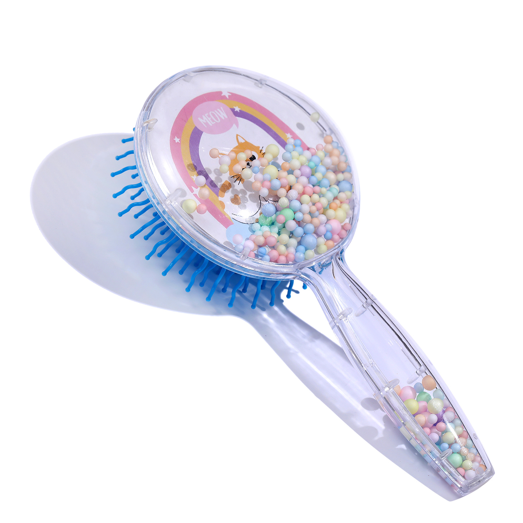 Round Transparent Air Cushion Comb Cat Long Ear Rabbit Cute Girl Souvenir Hair Comb Small Batch Logo Printing