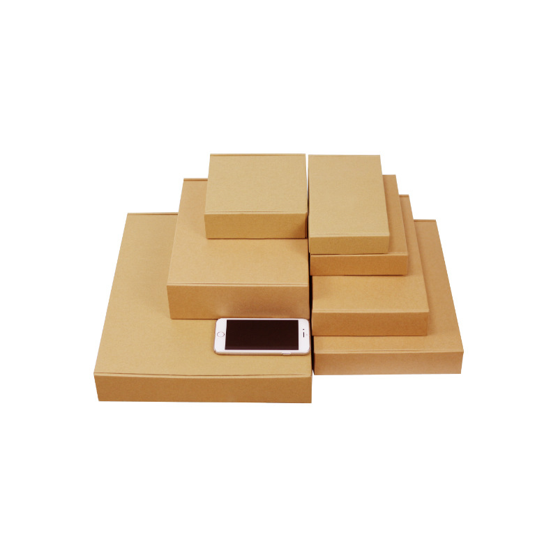 Shenzhen carton factory in stock wholesale T1-T7 aircraft box three layer hard clothing express box kraft carton box