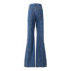 Niche Designer Pants 2023 Asymmetrical Slant Waist Placket Multi-line Split Stitching Structure Cut Jeans
