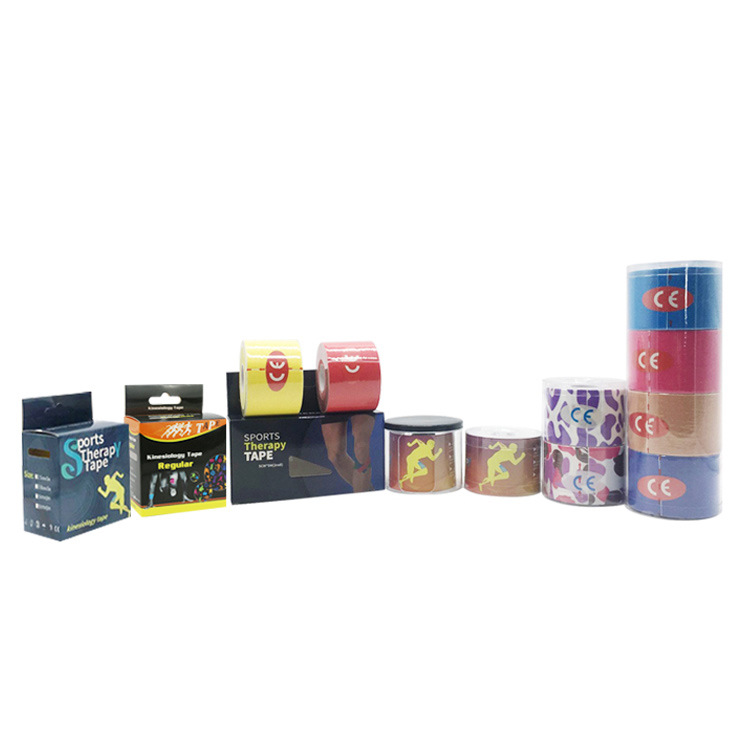 in stock Pre-cut Muscle Sticker Boxed Muscle Sticker Sports Tape Knee Pad Basketball Perforated Muscle Tape Male Bandage
