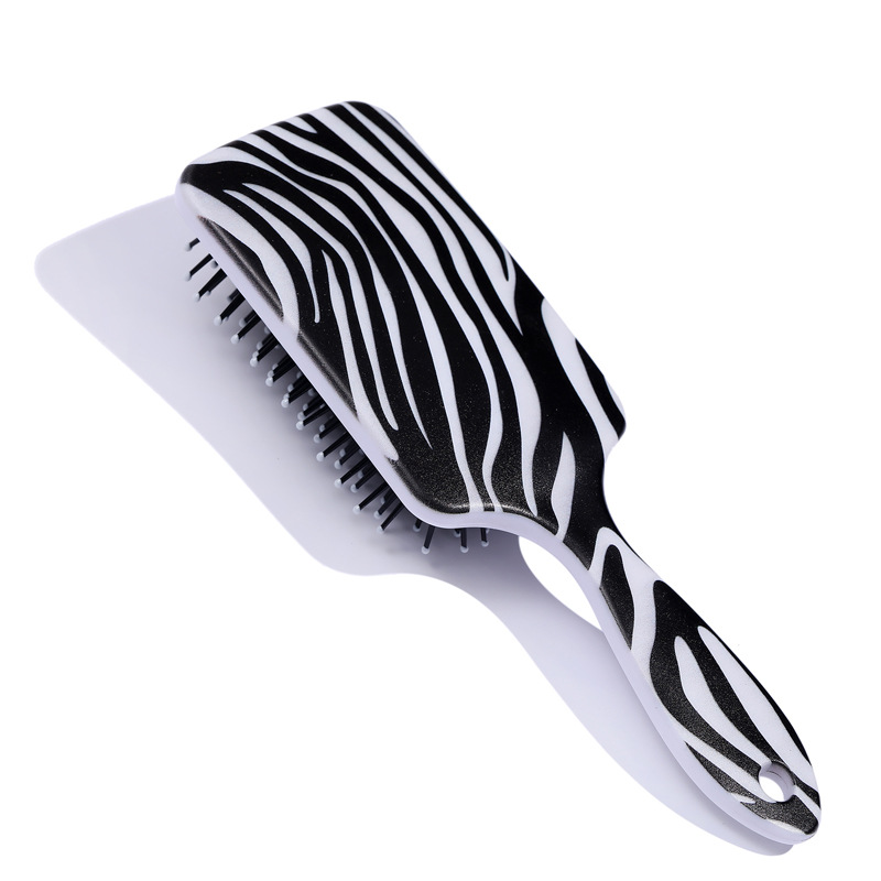Cross-border New Amazon Leopard Hair Cushion Comb Massage Comb Shun Hair Square Comb Cartoon Animal Plastic Comb
