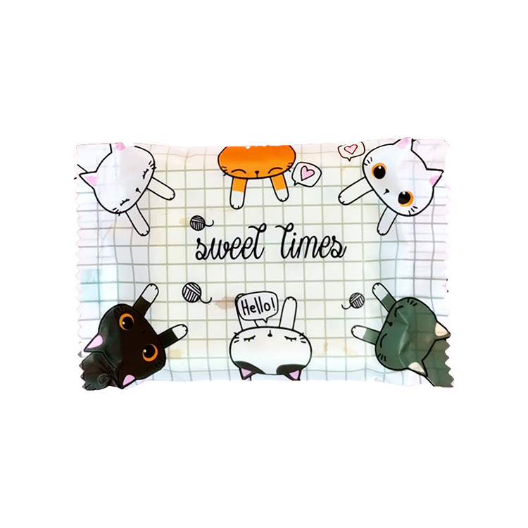 New milk date snowflake crisp machine bag bag nougat cookie packing machine bag 100